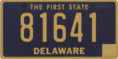 DE license plate 81641