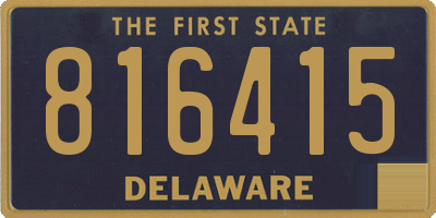 DE license plate 816415