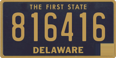 DE license plate 816416