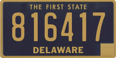 DE license plate 816417