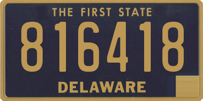 DE license plate 816418