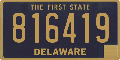 DE license plate 816419