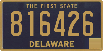 DE license plate 816426