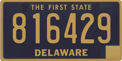 DE license plate 816429