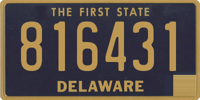 DE license plate 816431