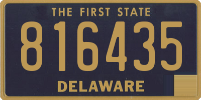 DE license plate 816435