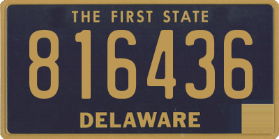 DE license plate 816436