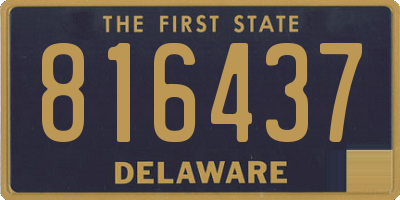 DE license plate 816437
