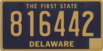 DE license plate 816442
