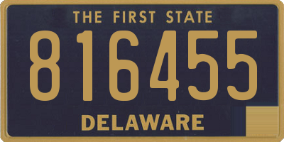DE license plate 816455