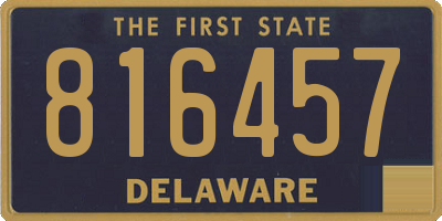 DE license plate 816457
