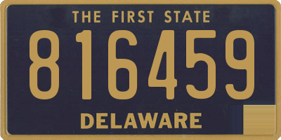 DE license plate 816459