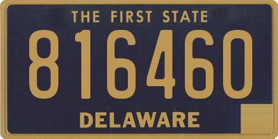 DE license plate 816460