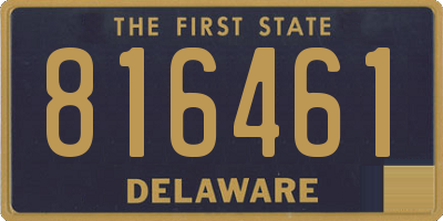 DE license plate 816461