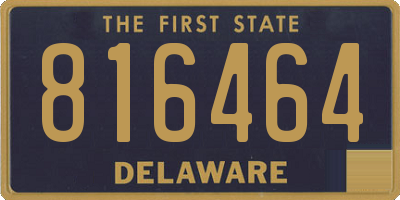 DE license plate 816464