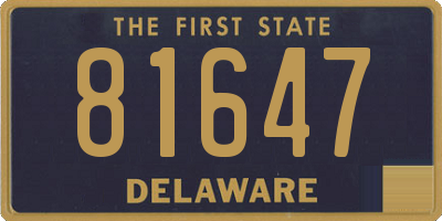 DE license plate 81647
