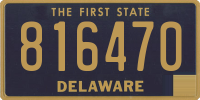 DE license plate 816470