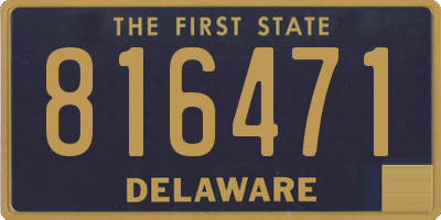 DE license plate 816471