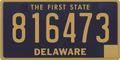 DE license plate 816473
