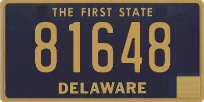 DE license plate 81648