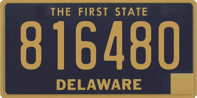 DE license plate 816480
