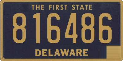 DE license plate 816486