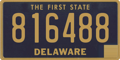 DE license plate 816488