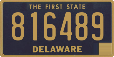 DE license plate 816489