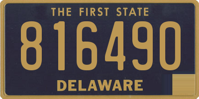 DE license plate 816490
