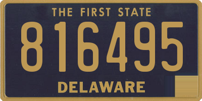 DE license plate 816495