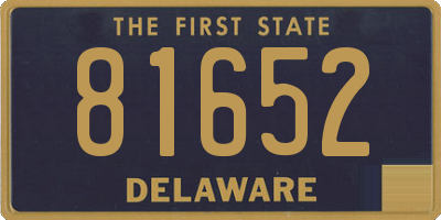 DE license plate 81652