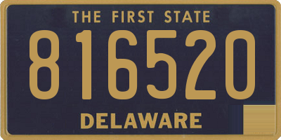 DE license plate 816520