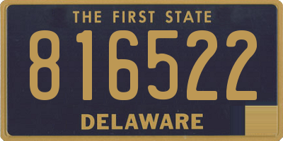 DE license plate 816522