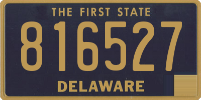 DE license plate 816527