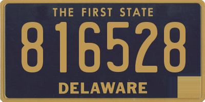 DE license plate 816528