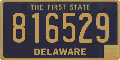 DE license plate 816529