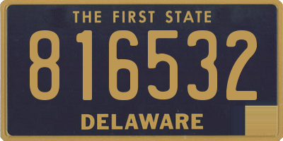 DE license plate 816532