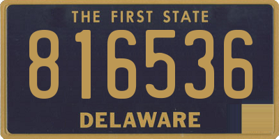 DE license plate 816536