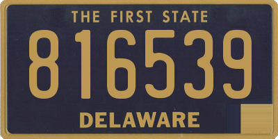 DE license plate 816539