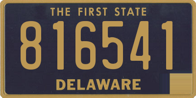 DE license plate 816541