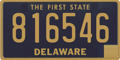 DE license plate 816546