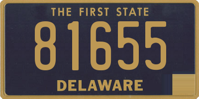 DE license plate 81655