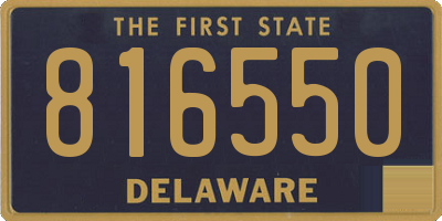 DE license plate 816550