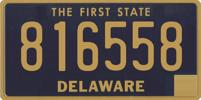 DE license plate 816558