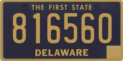 DE license plate 816560