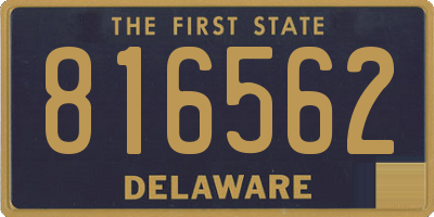 DE license plate 816562