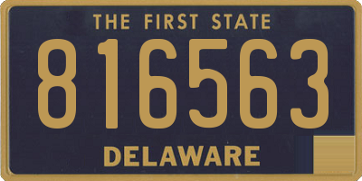 DE license plate 816563