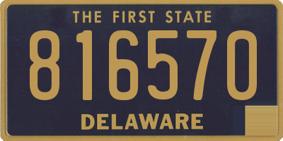 DE license plate 816570