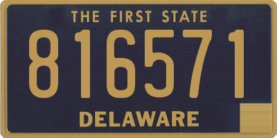 DE license plate 816571