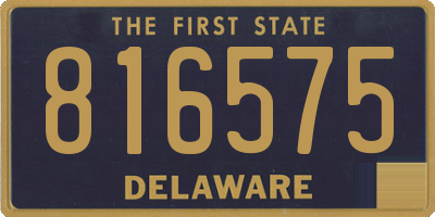DE license plate 816575